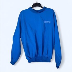 Vintage Turfer Windbreaker pullover Lg Vibrant Blue